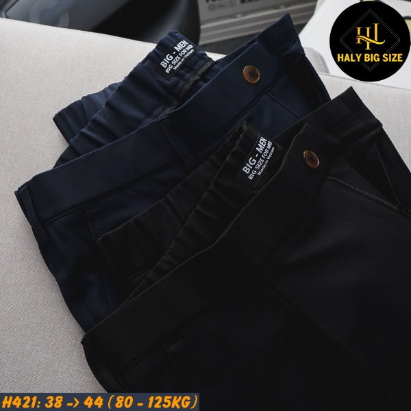 Quần tây nam big size baggy lưng thun H421