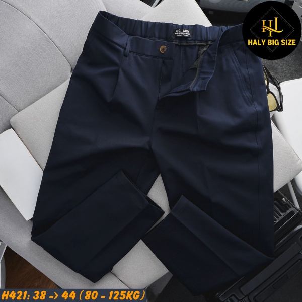 Quần tây nam big size baggy lưng thun H421