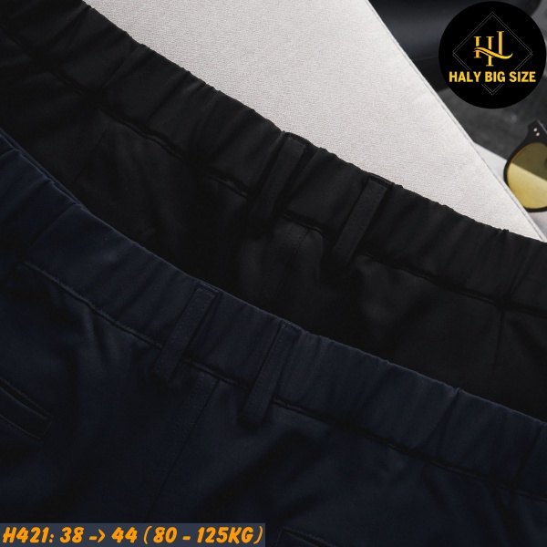 Quần tây nam big size baggy lưng thun H421