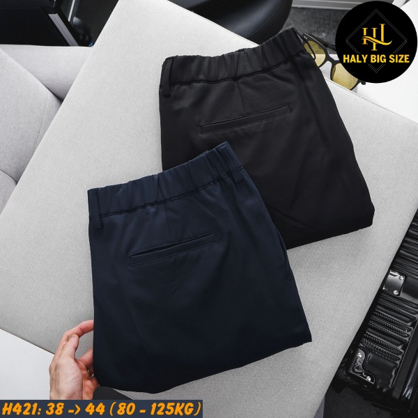 Quần tây nam big size baggy lưng thun H421