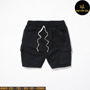 Quần short nam big size nỉ túi hộp H465