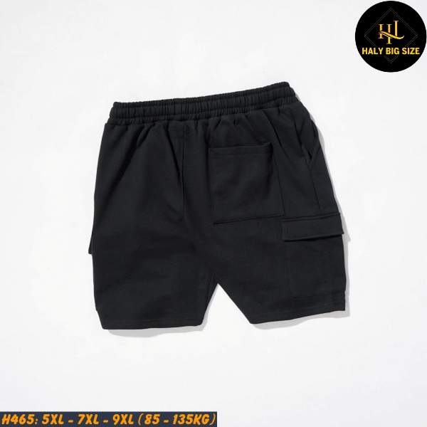 Quần short nam big size nỉ túi hộp H465
