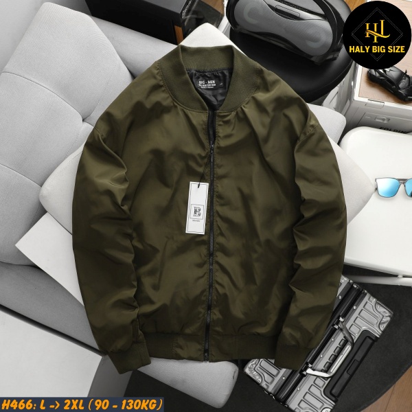 Áo khoác nam big size bomber vải dù H466