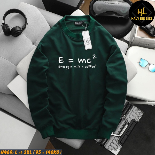 Áo thun nam big size sweater trơn H468