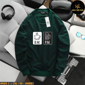 Áo thun nam big size sweater trơn H468