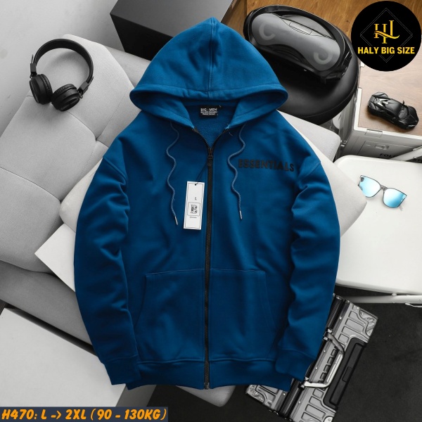 Áo khoác nam big size nỉ H470