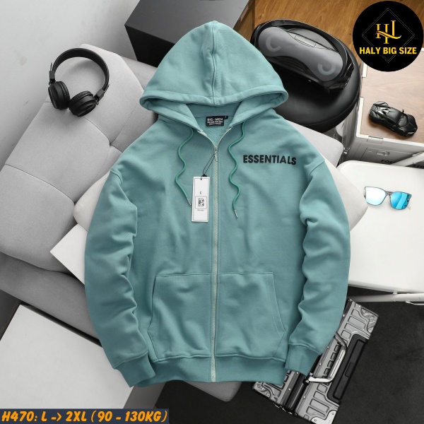 Áo khoác nam big size nỉ H470