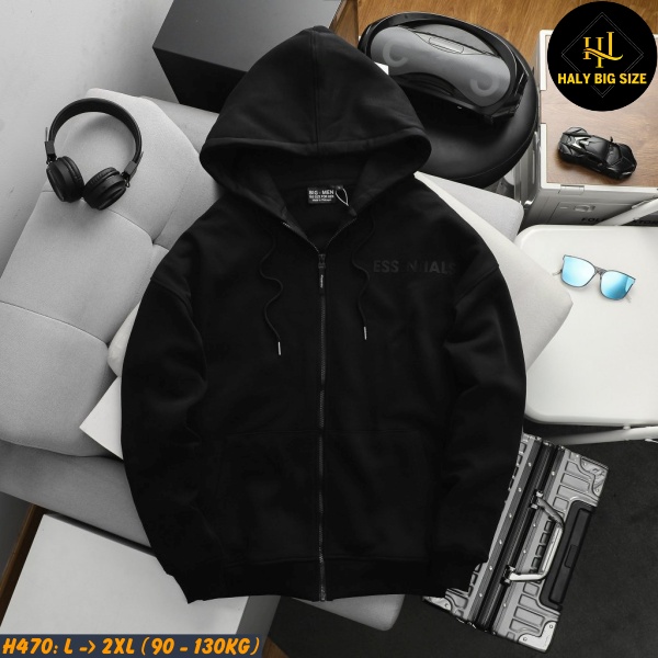 Áo khoác nam big size nỉ H470