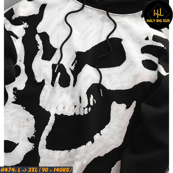 Áo Khoác Hoodie Nam Big Size [H474: 90-140kg]