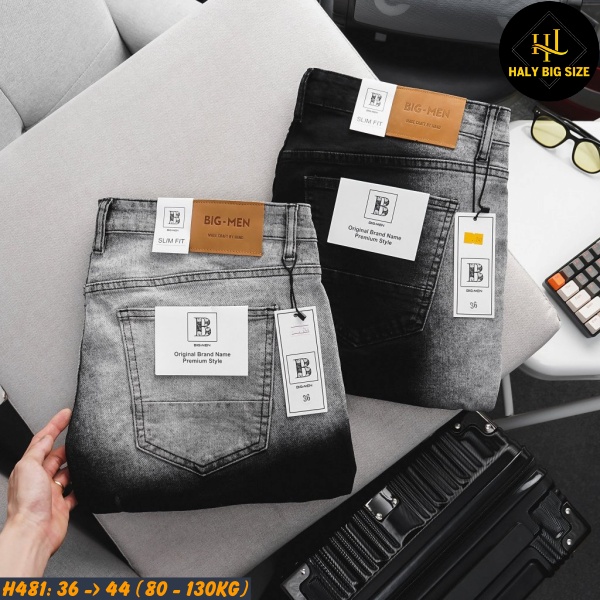 Quần short jean nam big size H481