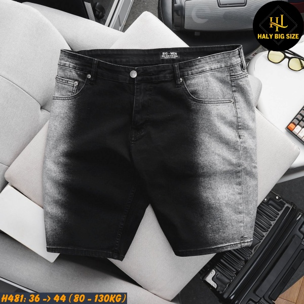 Quần short jean nam big size H481
