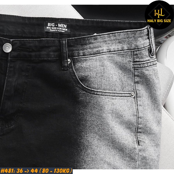 Quần short jean nam big size H481