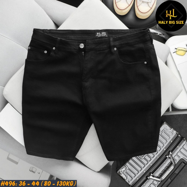 Quần short jean nam big size H496