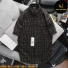 Áo sơ mi nam big size tay ngắn nỉ caro nhỏ H508