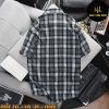 Áo sơ mi nam big size tay ngắn nỉ caro nhỏ H508