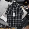 Áo sơ mi nam big size tay ngắn nỉ caro nhỏ H508