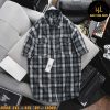 Áo sơ mi nam big size tay ngắn nỉ caro nhỏ H508