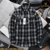 Áo sơ mi nam big size tay dài nỉ caro nhỏ H509