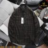 Áo sơ mi nam big size tay dài nỉ caro nhỏ H509