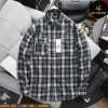 Áo sơ mi nam big size tay dài nỉ caro nhỏ H509