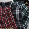 Áo sơ mi nam big size tay dài nỉ caro nhỏ H509