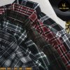 Áo sơ mi nam big size tay dài nỉ caro nhỏ H509