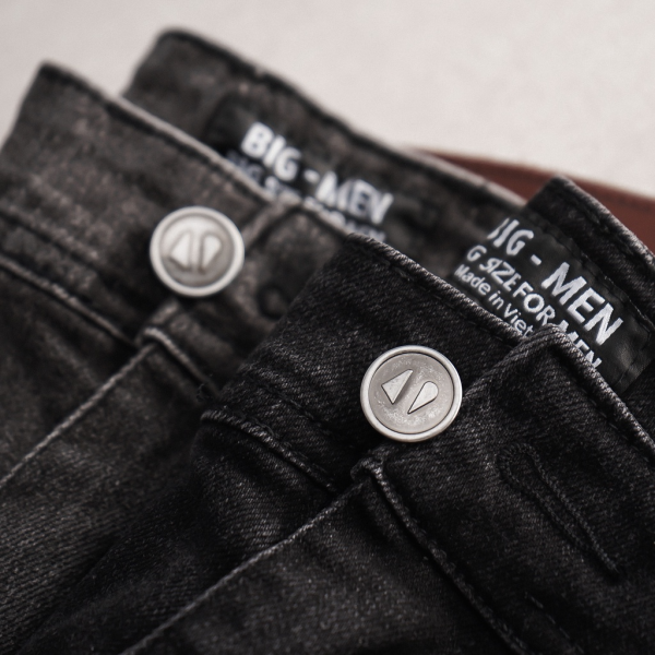 Quần short jean nam big size túi hộp H526