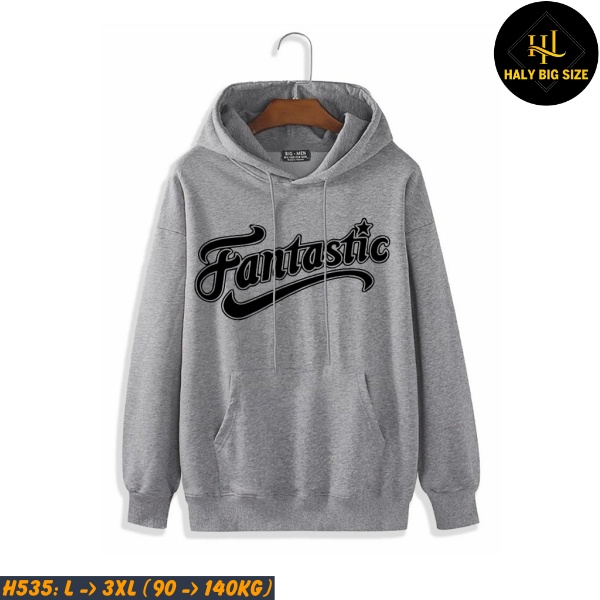 Đồ bộ nam big size áo hoodie, quần nỉ H535