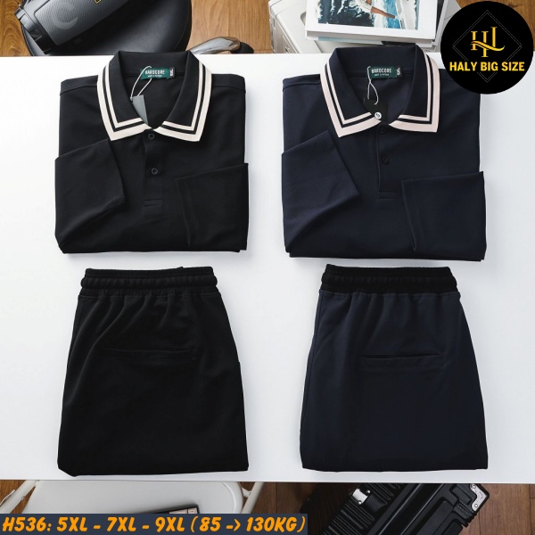 Đồ bộ nam big size vải tổ ong H536