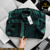 Áo sơ mi nam tay ngắn big size sọc caro BBR H537