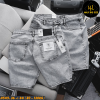 Quần short jean nam big size xám nhạt H549