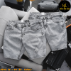 Quần short jean nam big size xám nhạt H549