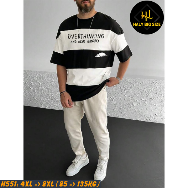 Áo thun sọc nam big size H551