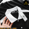 Áo polo nam big size phối thân trắng đen H559
