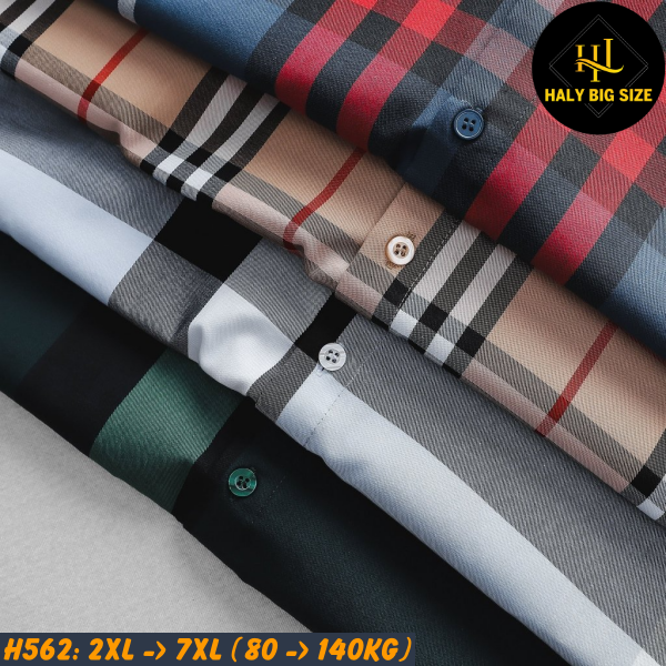 Áo sơ mi nam tay ngắn caro H562