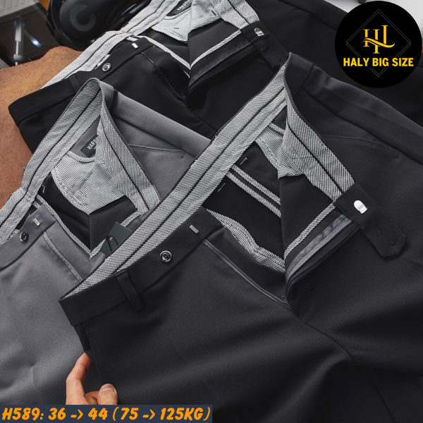 Quần tây nam big size chất thun H589