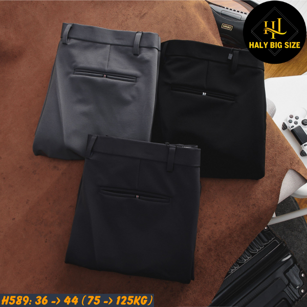 Quần tây nam big size chất thun H589