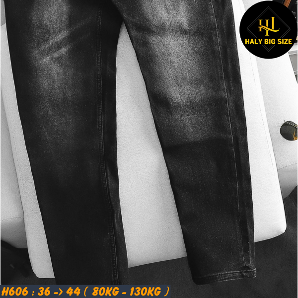 Quần jean nam big size tông đen H606