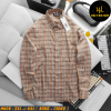 Áo sơ mi nam big size tay dài sọc caro BBR H608