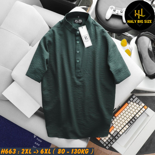 Đồ bộ nam big size vải đũi thời trang H663