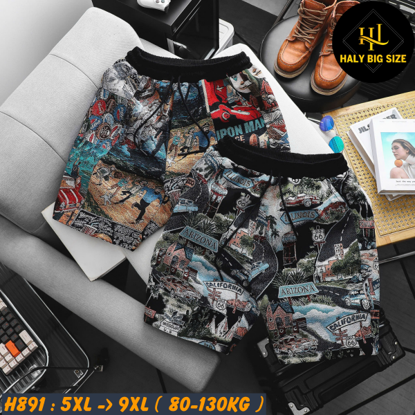 H891-Set bộ quần áo jean gấm big size nam