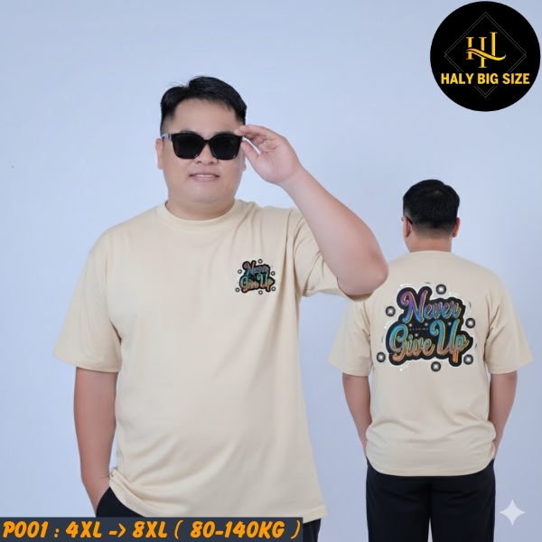 P001-Ao-thun-in-pet-Never-Give-Up-big-size-nam