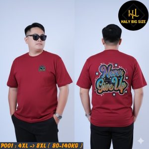 P001-Ao-thun-in-pet-Never-Give-Up-big-size-nam