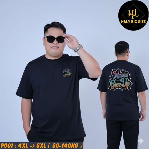 P001-Ao-thun-in-pet-Never-Give-Up-big-size-nam