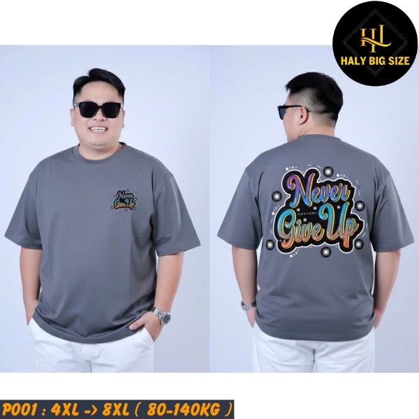 P001-Ao-thun-in-pet-Never-Give-Up-big-size-nam