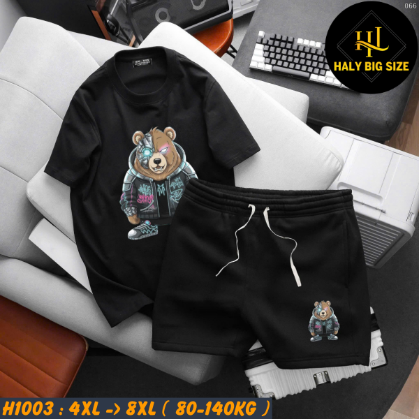 H1003-Set-bo-cotton-in-hinh-GAU-big-size-nam