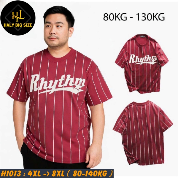 H1013-Ao-thun-cotton-mau-do-phoi-soc-lua-Rhythm-big-size-nam