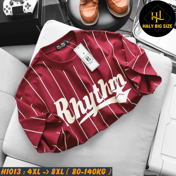 H1013-Ao-thun-cotton-mau-do-phoi-soc-lua-Rhythm-big-size-nam